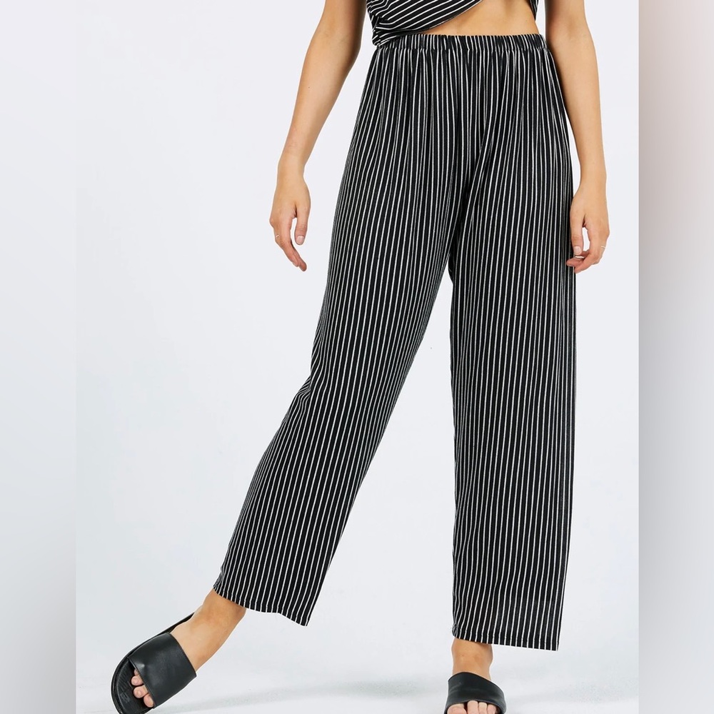 JOAH BROWN Zeppelin Pant Black and White Stripe